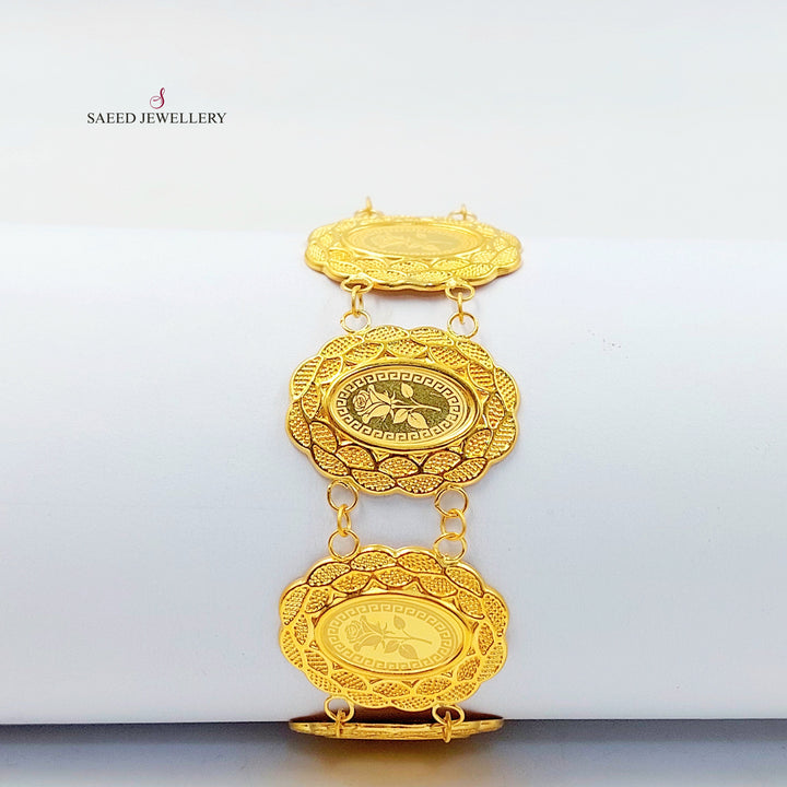 21K اسوارة اونصه قشرة-مجوهرات الشيخ سعيد-Saeed Jewelry 