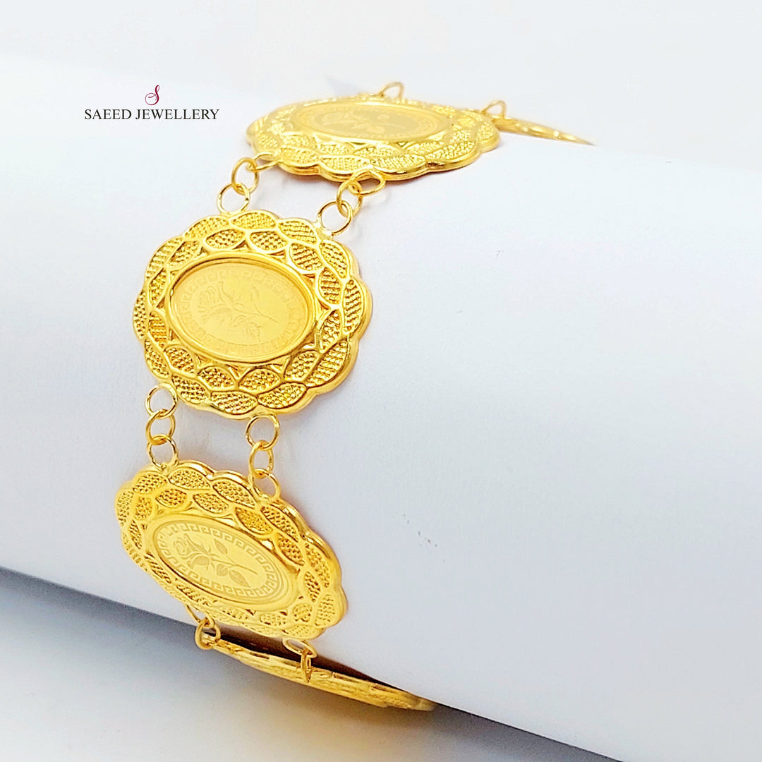 21K اسوارة اونصه قشرة-مجوهرات الشيخ سعيد-Saeed Jewelry 