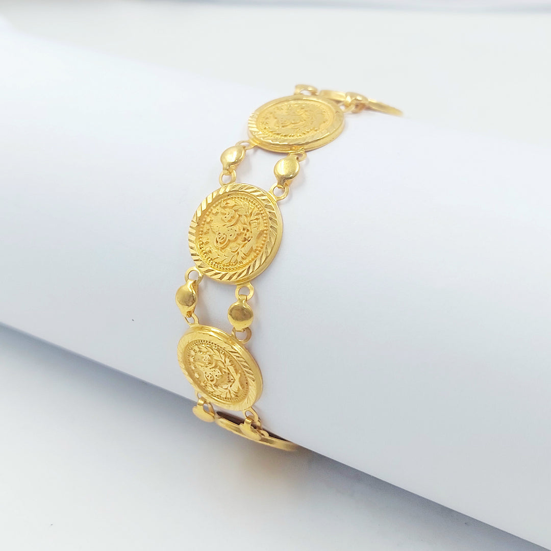 21K اسوارة رشادي قشرة-مجوهرات الشيخ سعيد-Saeed Jewelry 