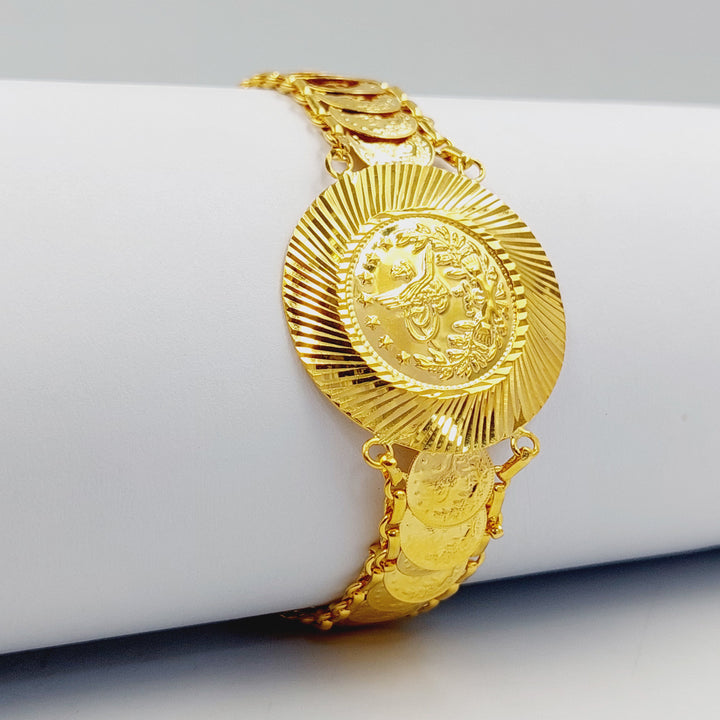 21K اسوارة رشادي قشرة-مجوهرات الشيخ سعيد-Saeed Jewelry 