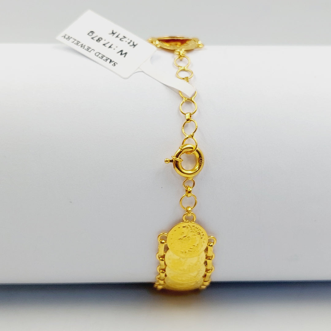 21K اسوارة رشادي قشرة-مجوهرات الشيخ سعيد-Saeed Jewelry 