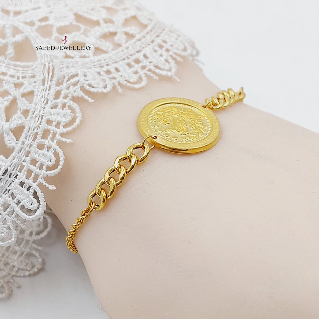 21K اسوارة رشادي قشرة-مجوهرات الشيخ سعيد-Saeed Jewelry 