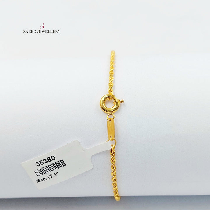 21K اسوارة رشادي قشرة-مجوهرات الشيخ سعيد-Saeed Jewelry 