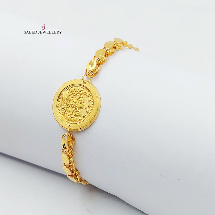 21K اسوارة رشادي قشرة-مجوهرات الشيخ سعيد-Saeed Jewelry 