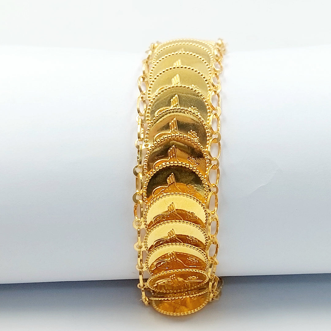 21K اسوارة رشادي قشرة-مجوهرات الشيخ سعيد-Saeed Jewelry 