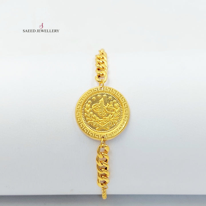 21K اسوارة رشادي قشرة-مجوهرات الشيخ سعيد-Saeed Jewelry 