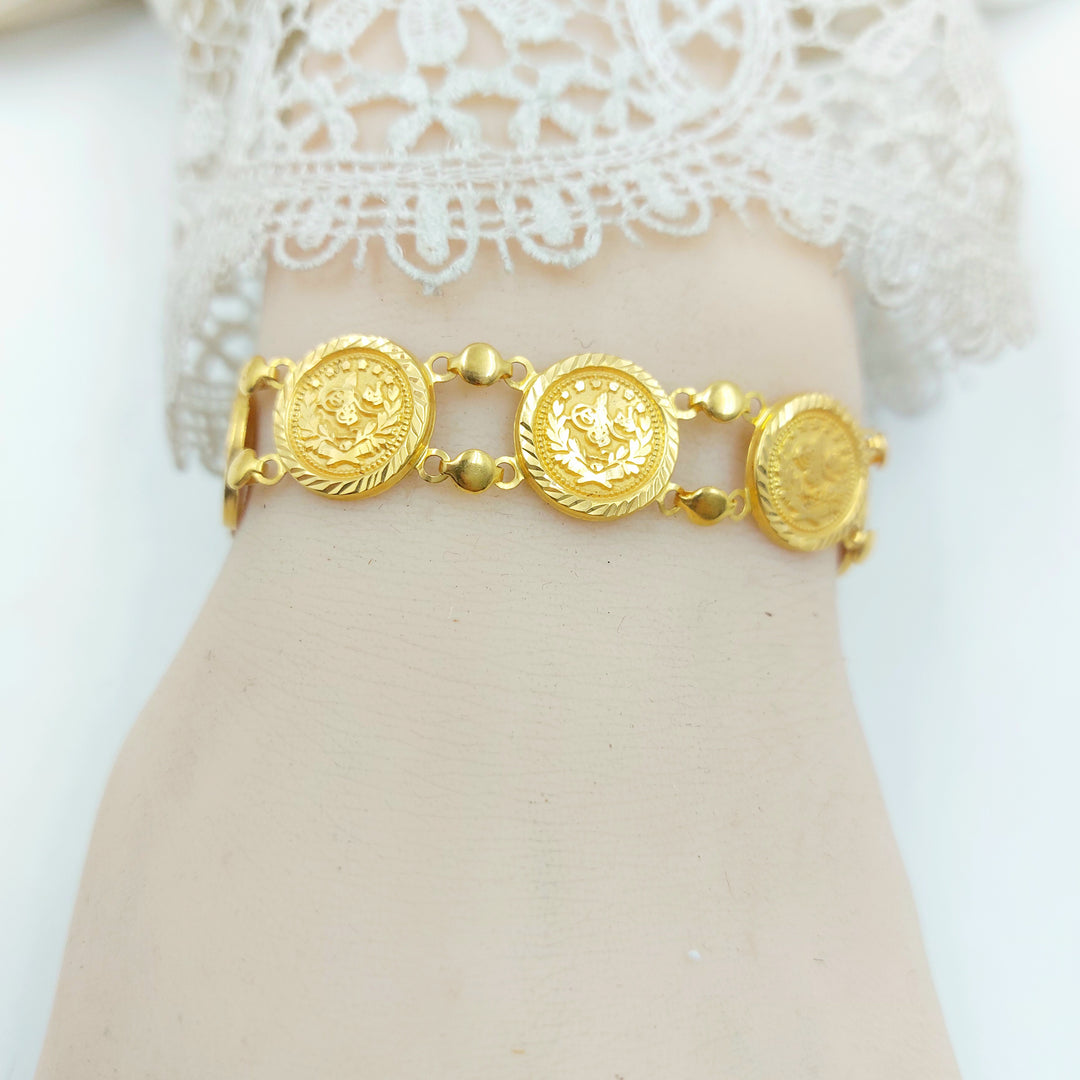 21K اسوارة رشادي قشرة-مجوهرات الشيخ سعيد-Saeed Jewelry 