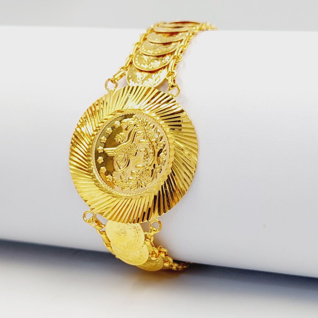 21K اسوارة رشادي قشرة-مجوهرات الشيخ سعيد-Saeed Jewelry 