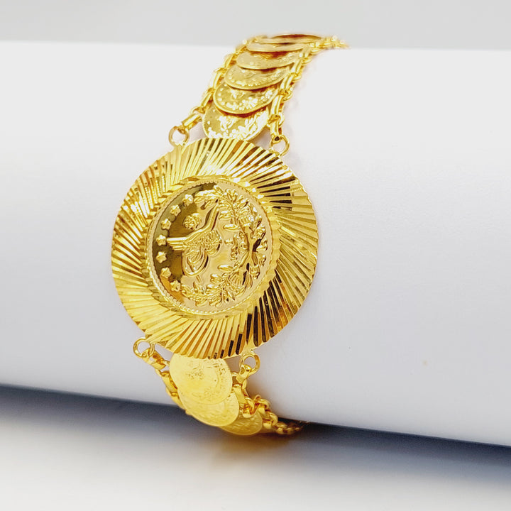 21K اسوارة رشادي قشرة-مجوهرات الشيخ سعيد-Saeed Jewelry 