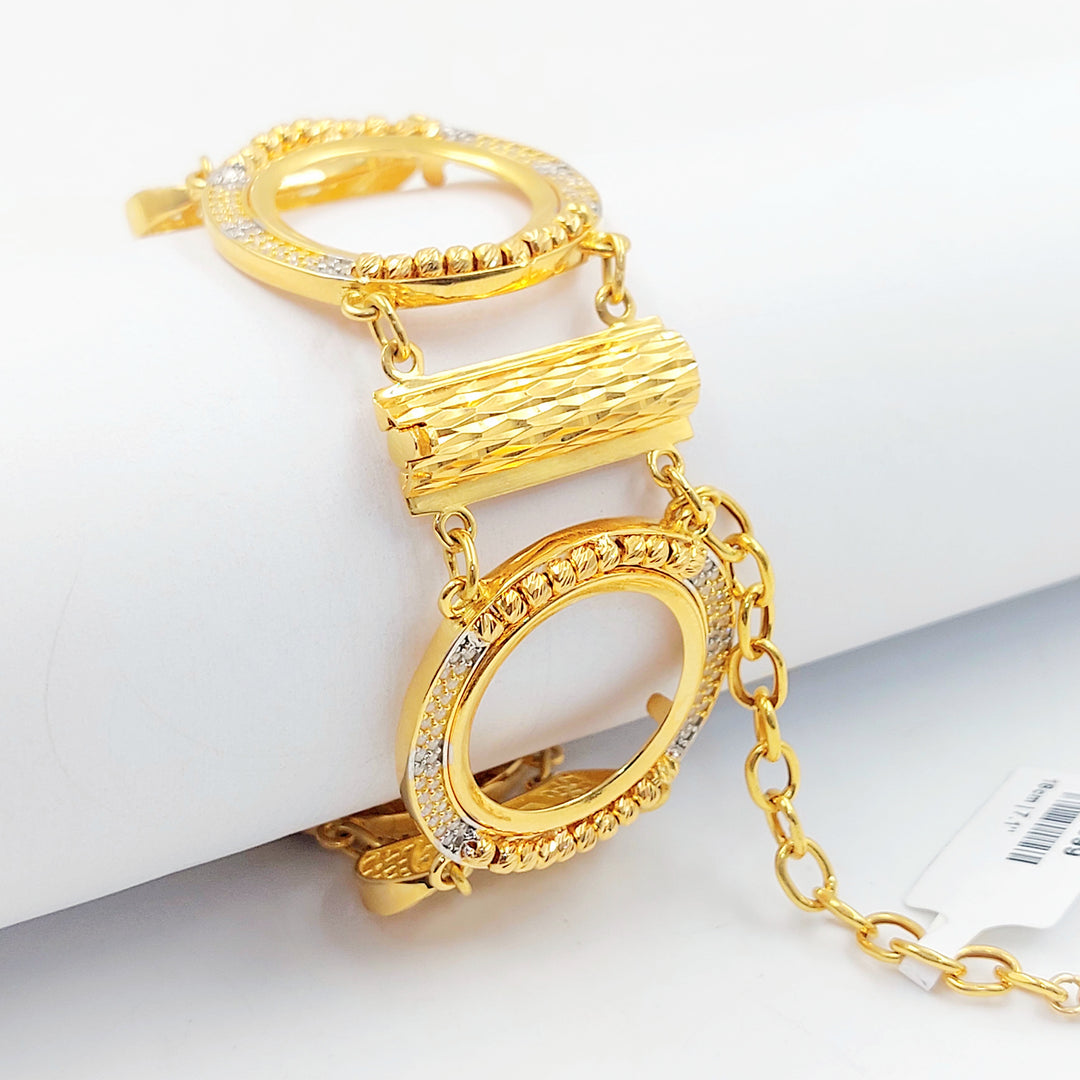 21K اسوارة برواز رشادي-مجوهرات الشيخ سعيد-Saeed Jewelry 