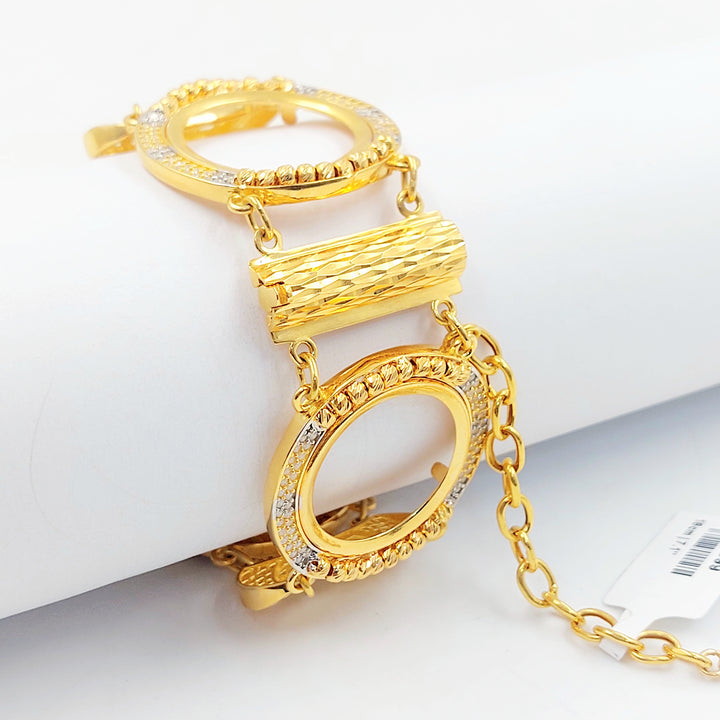 21K اسوارة برواز رشادي-مجوهرات الشيخ سعيد-Saeed Jewelry 