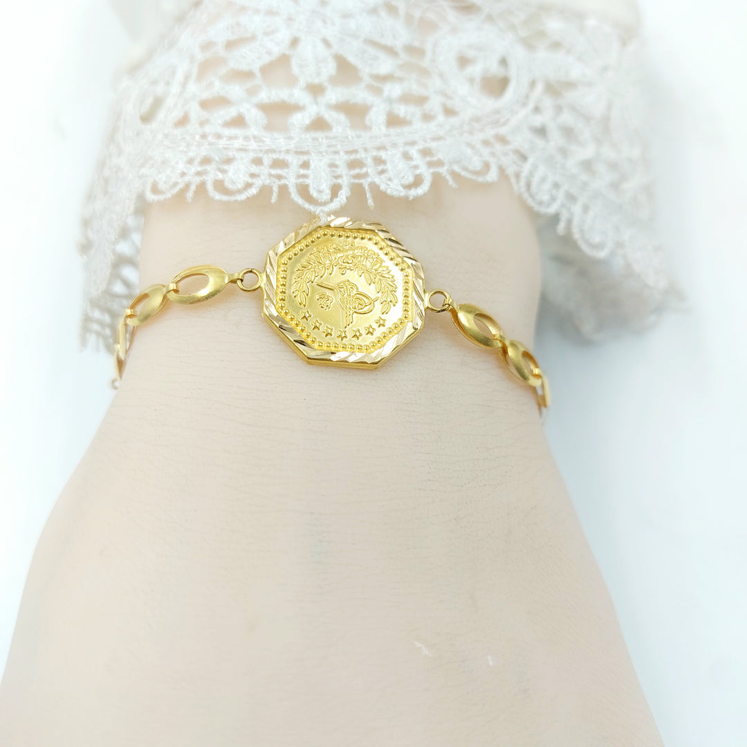 21K اسوارة قشرة رشادي-مجوهرات الشيخ سعيد-Saeed Jewelry 