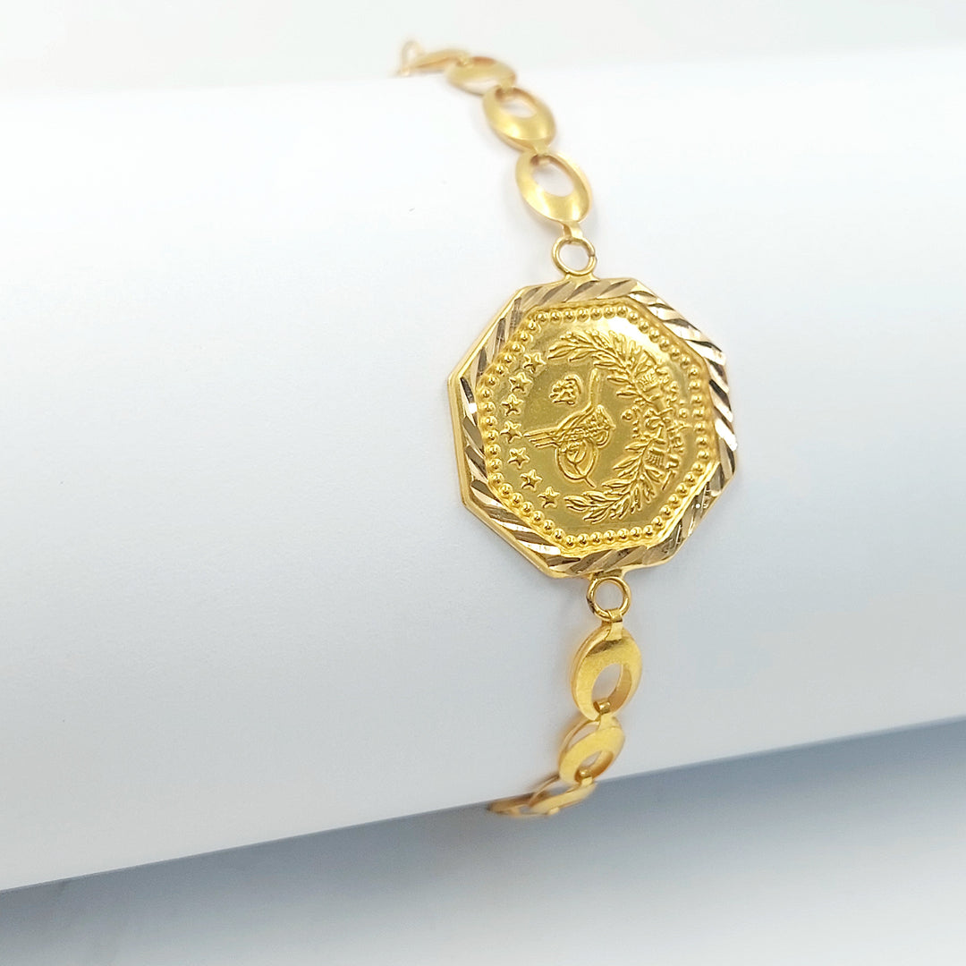 21K اسوارة قشرة رشادي-مجوهرات الشيخ سعيد-Saeed Jewelry 