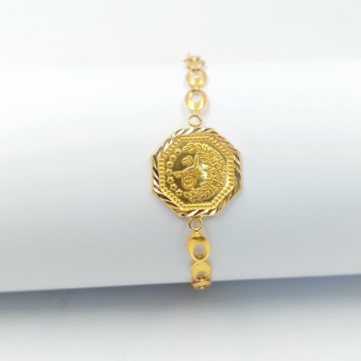 21K اسوارة قشرة رشادي-مجوهرات الشيخ سعيد-Saeed Jewelry 