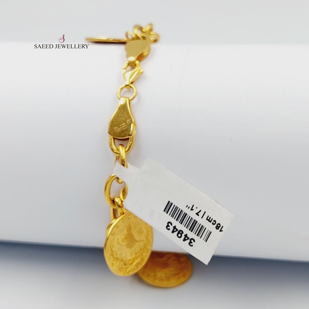 21K اسوارة فرفشة رشادي-مجوهرات الشيخ سعيد-Saeed Jewelry 