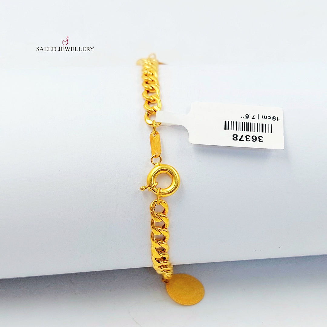 21K اسوارة دنانديش رشادي-مجوهرات الشيخ سعيد-Saeed Jewelry 