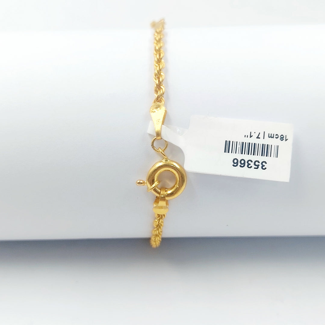 21K اسوارة قشرة رشادي-مجوهرات الشيخ سعيد-Saeed Jewelry 