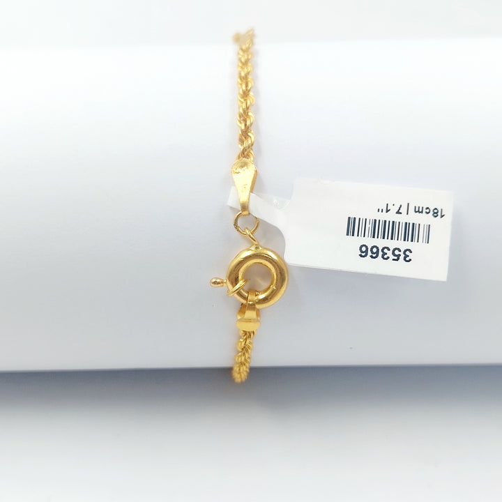 21K اسوارة قشرة رشادي-مجوهرات الشيخ سعيد-Saeed Jewelry 
