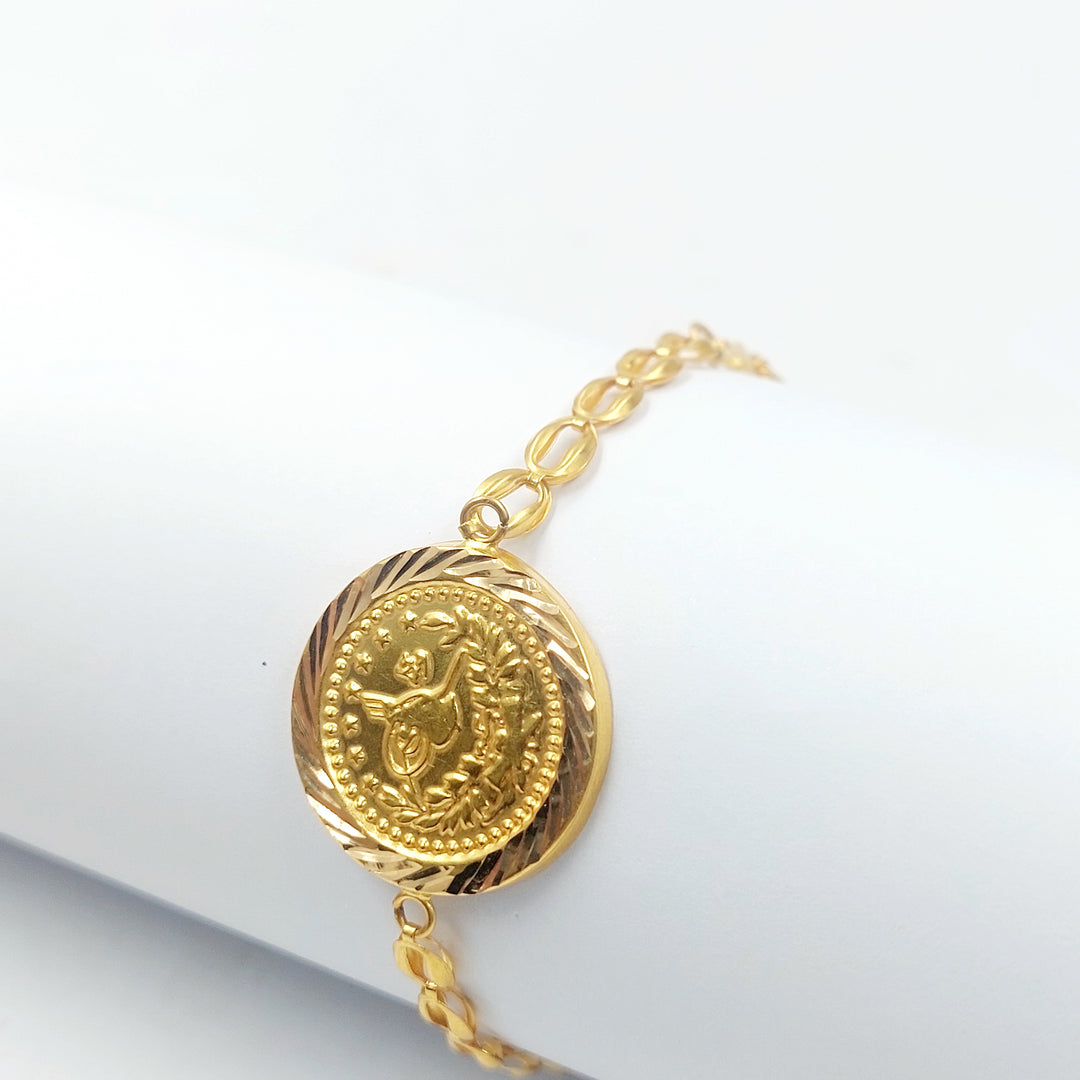 21K اسوارة قشرة رشادي-مجوهرات الشيخ سعيد-Saeed Jewelry 
