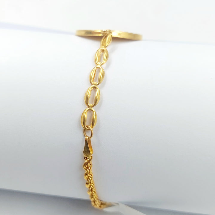21K اسوارة قشرة رشادي-مجوهرات الشيخ سعيد-Saeed Jewelry 