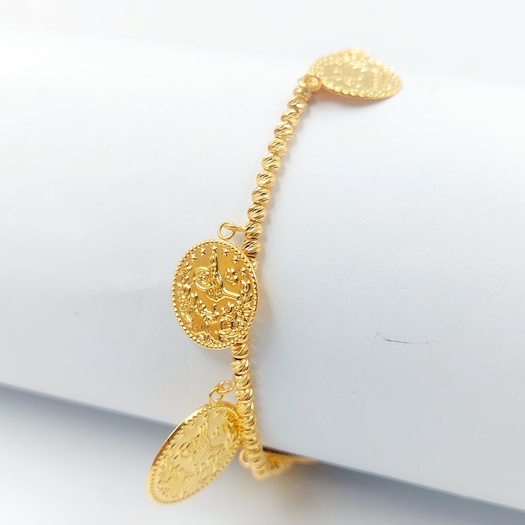 21K اسوارة طابات رشادي-مجوهرات الشيخ سعيد-Saeed Jewelry 