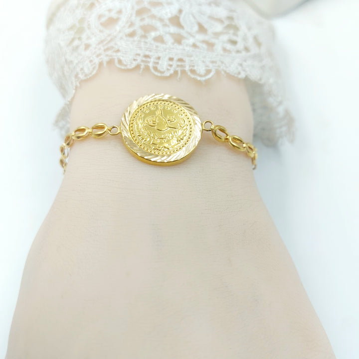 21K اسوارة قشرة رشادي-مجوهرات الشيخ سعيد-Saeed Jewelry 
