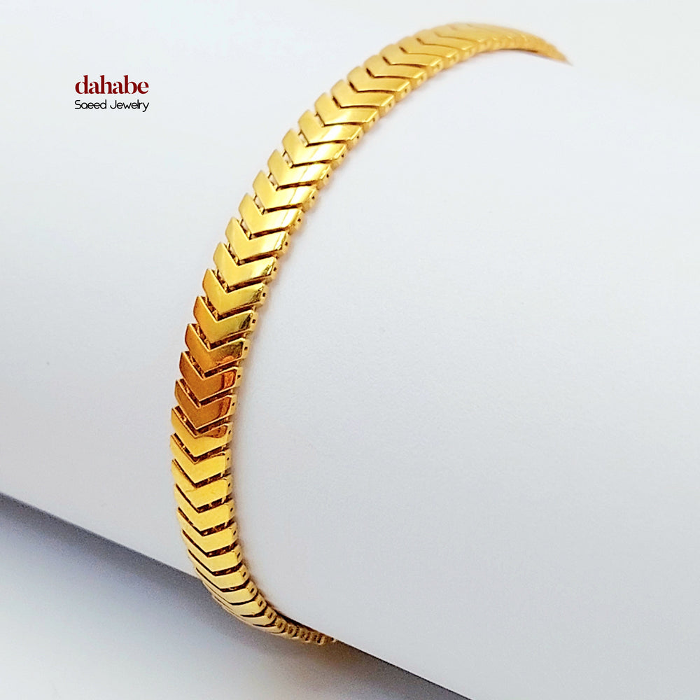 21K اسوارة افعى-مجوهرات الشيخ سعيد-Saeed Jewelry 