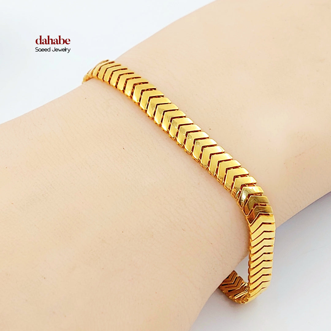 21K اسوارة افعى-مجوهرات الشيخ سعيد-Saeed Jewelry 