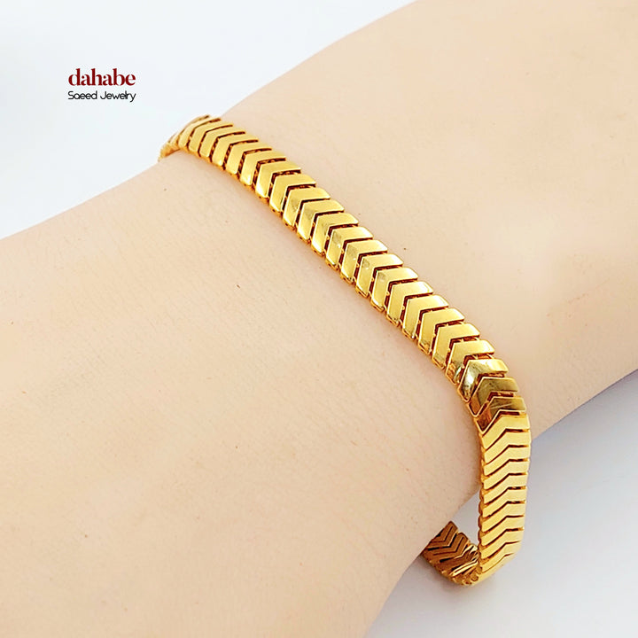 21K اسوارة افعى-مجوهرات الشيخ سعيد-Saeed Jewelry 