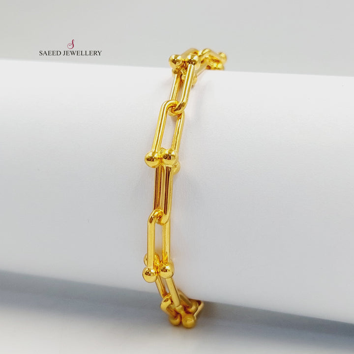 21K اسوارة سنبلة-مجوهرات الشيخ سعيد-Saeed Jewelry 