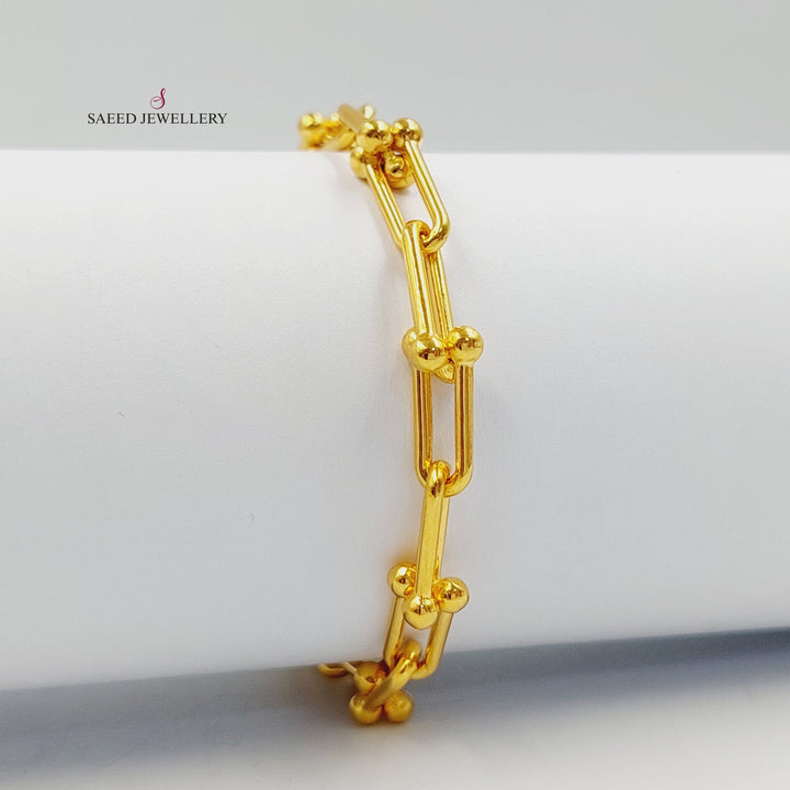 21K اسوارة سنبلة-مجوهرات الشيخ سعيد-Saeed Jewelry 