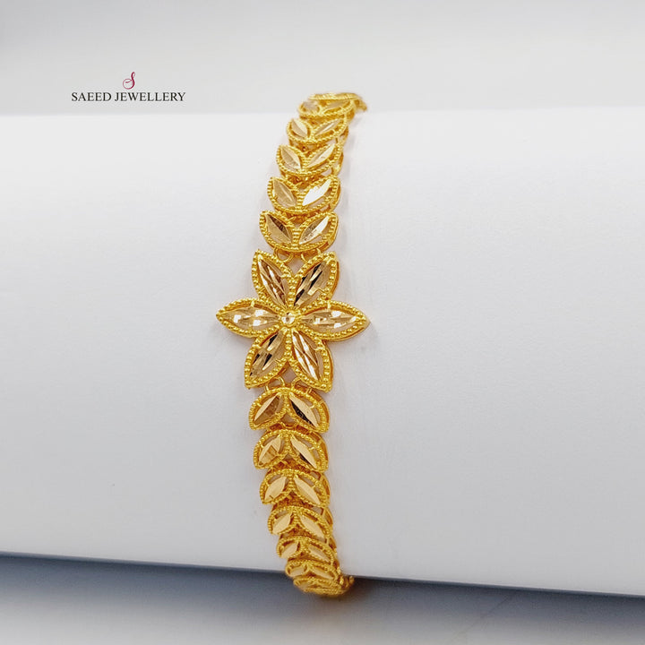 21K اسوارة سنبلة-مجوهرات الشيخ سعيد-Saeed Jewelry 