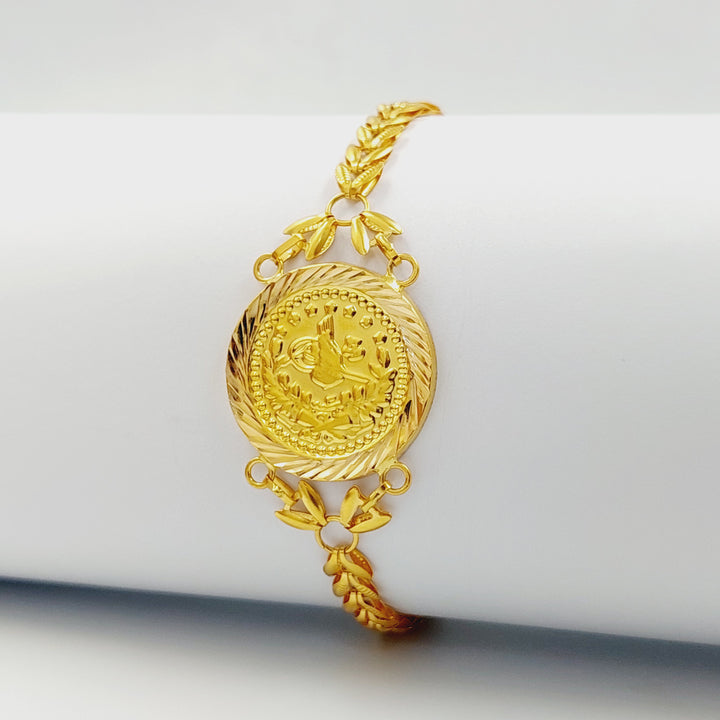 21K اسوارة رشادي سنبلة-مجوهرات الشيخ سعيد-Saeed Jewelry 