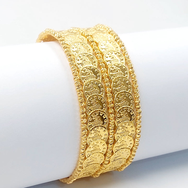 21K اسوارة رشادي نطاقين-مجوهرات الشيخ سعيد-Saeed Jewelry 