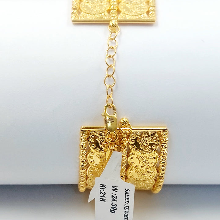 21K اسوارة رشادي نطاقين-مجوهرات الشيخ سعيد-Saeed Jewelry 