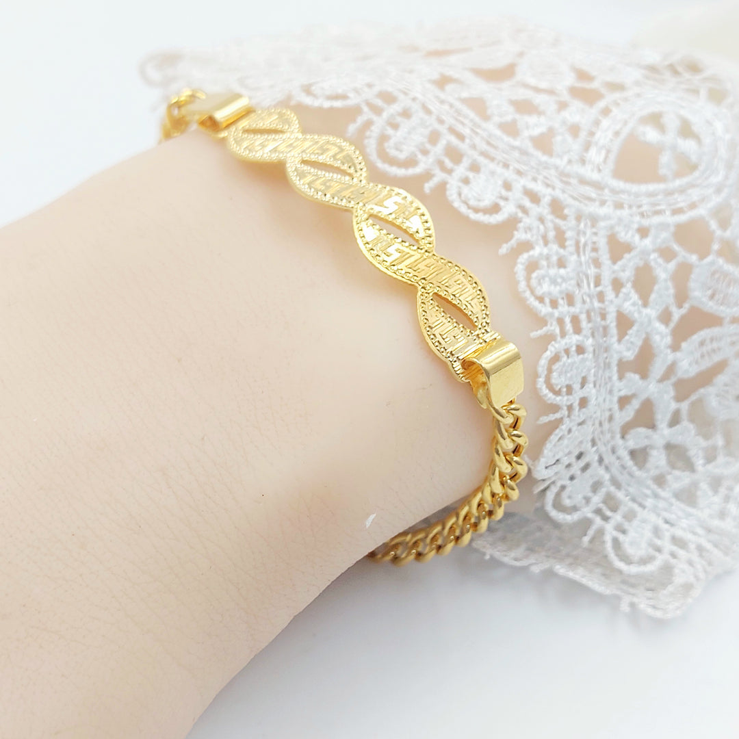 21K اسوارة بلاك فيرنا-مجوهرات الشيخ سعيد-Saeed Jewelry 