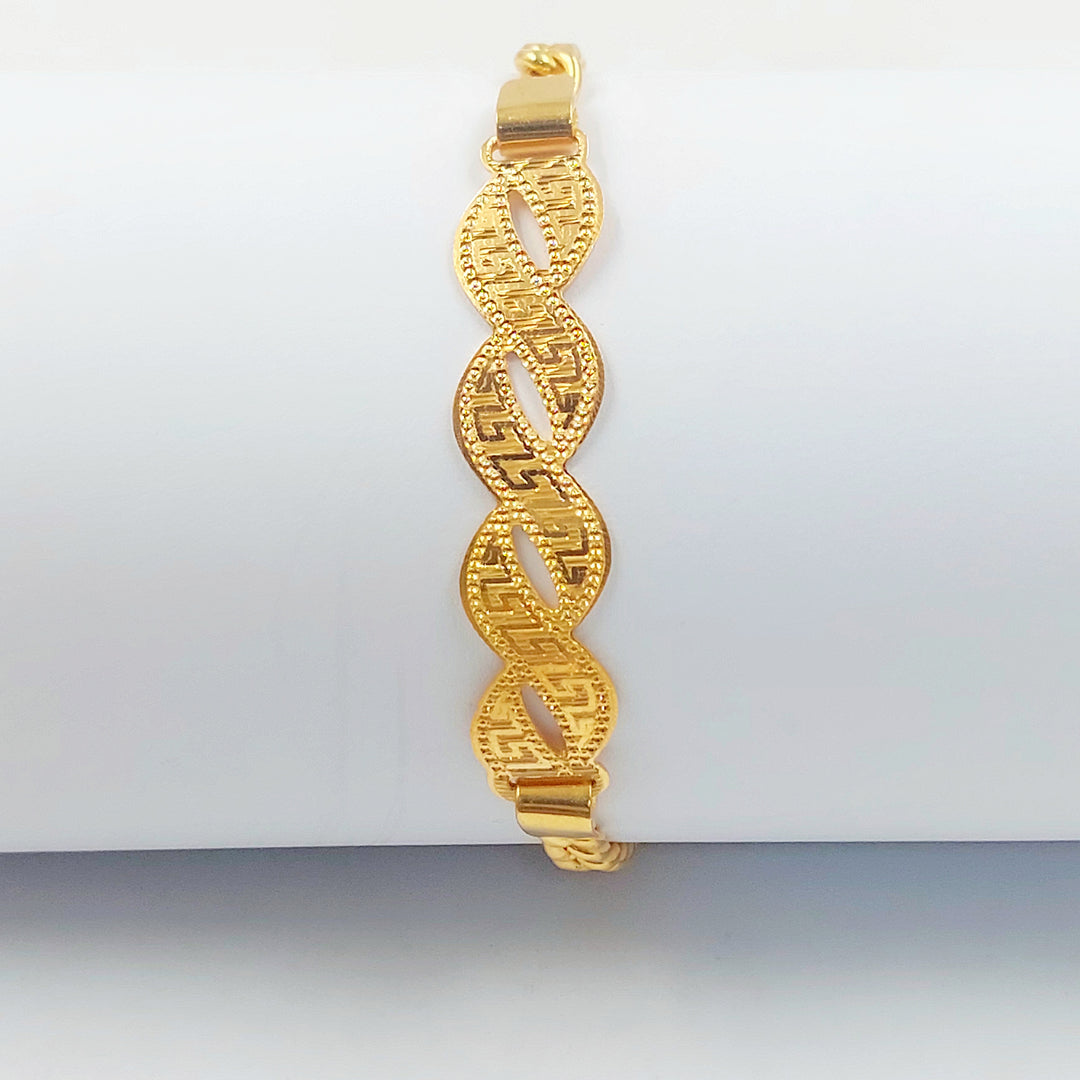 21K اسوارة بلاك فيرنا-مجوهرات الشيخ سعيد-Saeed Jewelry 