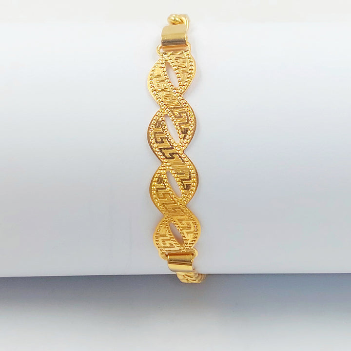 21K اسوارة بلاك فيرنا-مجوهرات الشيخ سعيد-Saeed Jewelry 