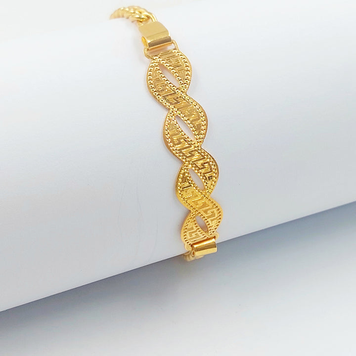 21K اسوارة بلاك فيرنا-مجوهرات الشيخ سعيد-Saeed Jewelry 