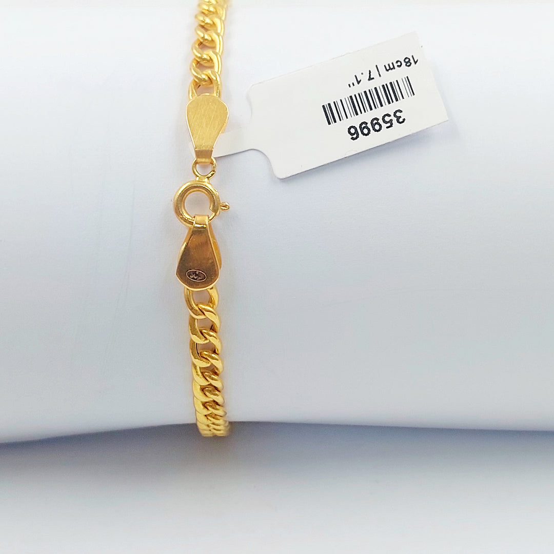 21K اسوارة بلاك فيرنا-مجوهرات الشيخ سعيد-Saeed Jewelry 