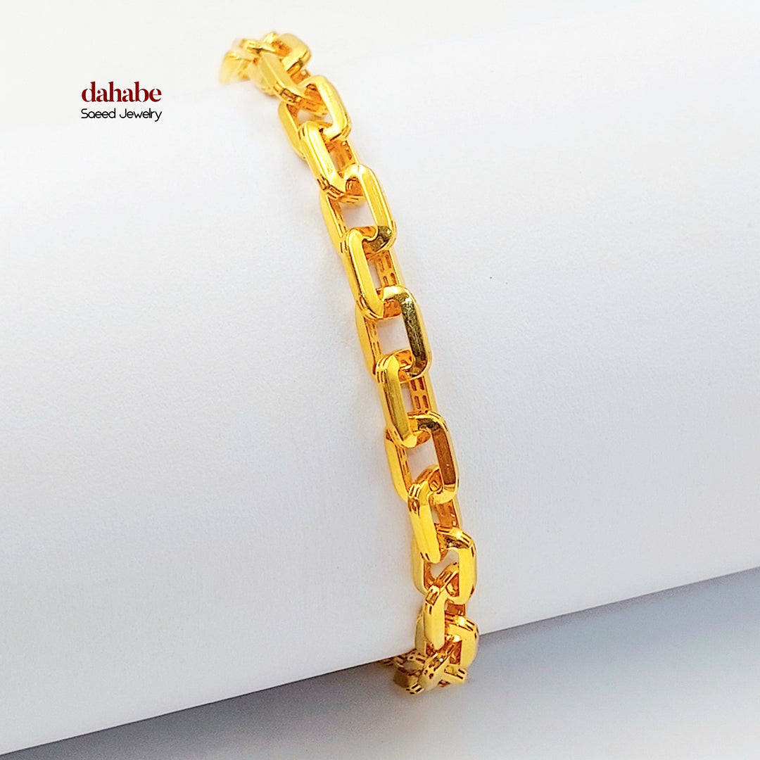21K اسوارة بيبر كليب مرصع-مجوهرات الشيخ سعيد-Saeed Jewelry 