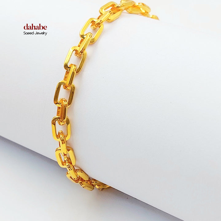 21K اسوارة بيبر كليب مرصع-مجوهرات الشيخ سعيد-Saeed Jewelry 