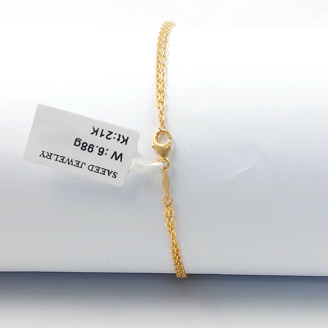 21K اسوارة اكسترا مرصع-مجوهرات الشيخ سعيد-Saeed Jewelry 