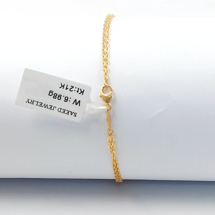 21K اسوارة اكسترا مرصع-مجوهرات الشيخ سعيد-Saeed Jewelry 