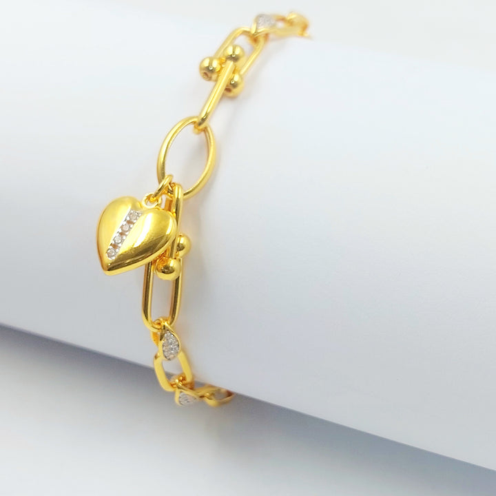 21K اسوارة اكسترا مرصع-مجوهرات الشيخ سعيد-Saeed Jewelry 