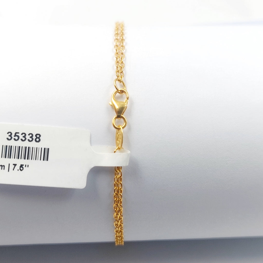 21K اسوارة اكسترا مرصع-مجوهرات الشيخ سعيد-Saeed Jewelry 