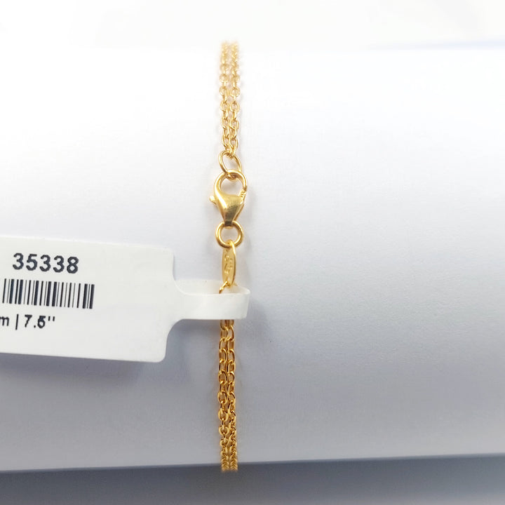 21K اسوارة اكسترا مرصع-مجوهرات الشيخ سعيد-Saeed Jewelry 