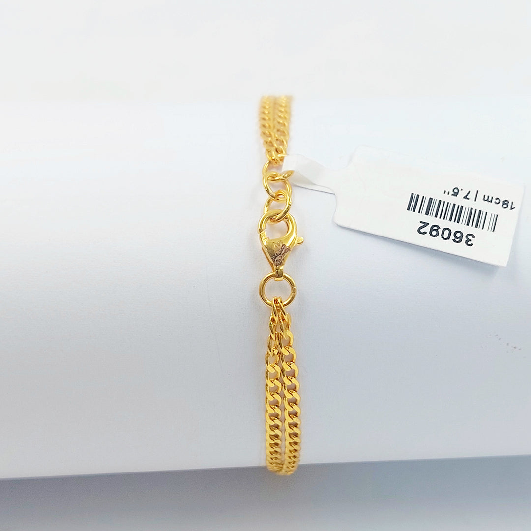 21K اسوارة بيبر كليب مرصع-مجوهرات الشيخ سعيد-Saeed Jewelry 