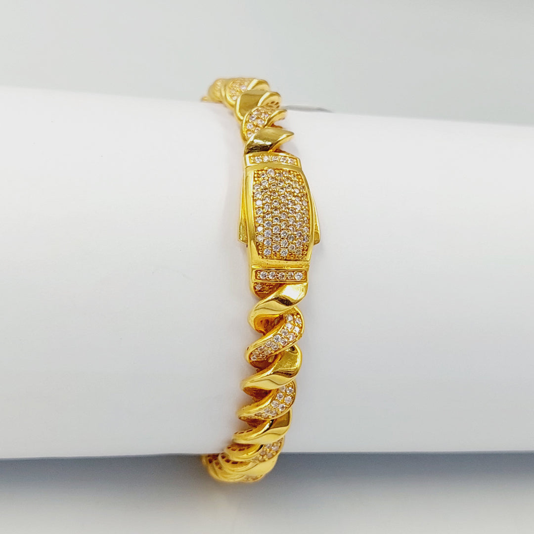 21K اسوارة اكسترا مرصع-مجوهرات الشيخ سعيد-Saeed Jewelry 