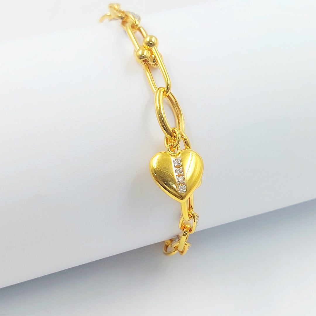 21K اسوارة اكسترا مرصع-مجوهرات الشيخ سعيد-Saeed Jewelry 